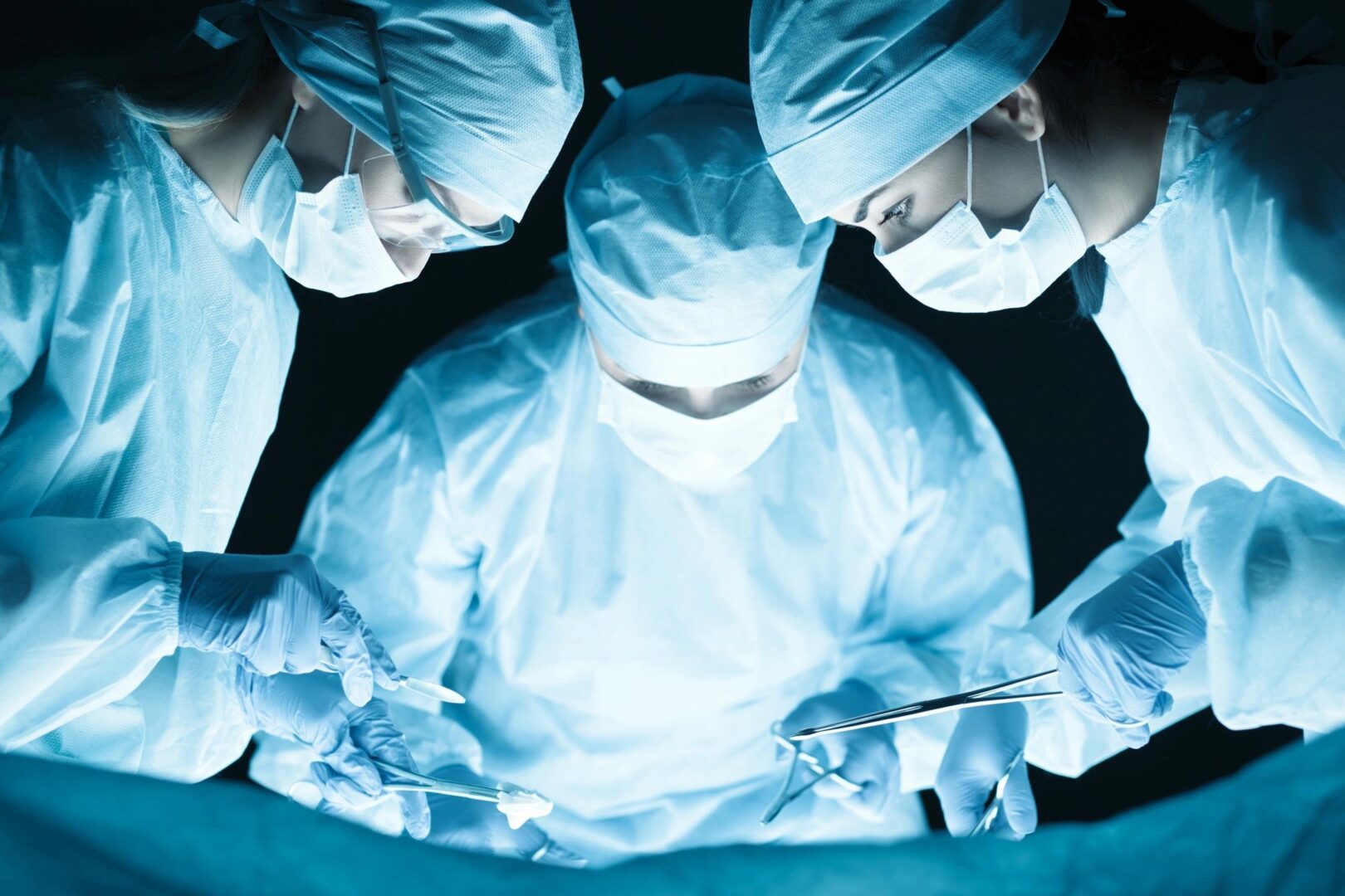 A group of surgeons from Princeton are operating on a patient.