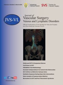 A cover page on the official publication of the society for vascular surgery