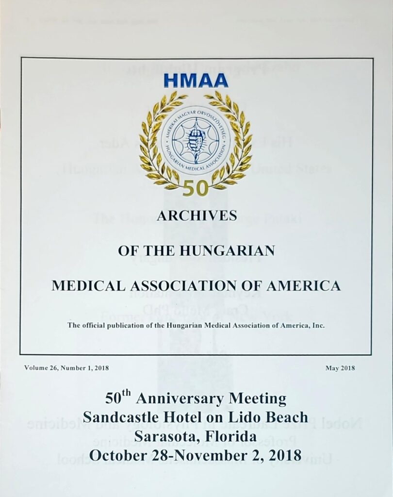 A poster on HMAA Archives of the Hungarian Medical association of america